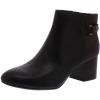imageAnne Klein Womens Hilda Snake Print Leather Ankle BootsBrown