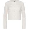 imageAnne Klein Womens Linen Button Front Jacket W Patch PocketWhite Dove