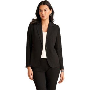 imageAnne Klein Missy Sabre Notch Collar Jacket WPrincess SEA Anne Black 10