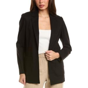 imageAnne Klein Womens Collection Compression Notch Collar JacketAnne Black