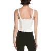 imageAnne Klein Womens Double Weave Vest with StrapsBright White