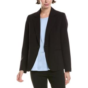 imageAnne Klein Missy Sabre Notch Collar Jacket WPrincess SEA Anne Black 2