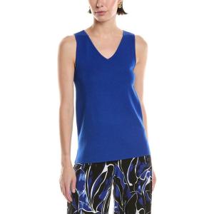 imageAnne Klein Womens Double VNeck TankSantorini Blue