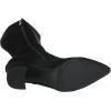 imageAnne Klein Womens BRENICE Pointed toe Zipper side closure ThighHigh BootsBlack Suede