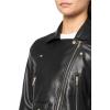 imageAnne Klein Womens Vegan Leather Short Moto JacketAnne Black