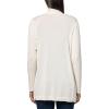 imageAnne Klein Womens Sonoma Cardigan W Rib CollarWhite Dove
