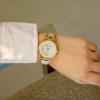 imageAnne Klein Womens Genuine Diamond Dial Bangle WatchLight PinkGold