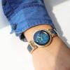 imageAnne Klein Womens Genuine Diamond Dial Bangle WatchNavy BlueGold