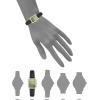 imageAnne Klein Womens Leather Strap WatchGreenBlack