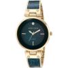 imageAnne Klein Womens Genuine Diamond Dial Bangle WatchNavy BlueGold