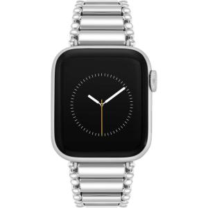 imageAnne Klein Fashion Bracelet for Apple Watch Secure Adjustable Apple Watch Replacement Band Fits Most WristsSilver
