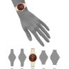 imageAnne Klein Womens Bracelet WatchGoldBurgundy