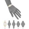 imageAnne Klein Womens Sustainable CrocoGrain Leather Strap Watch AK5152White