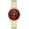 imageAnne Klein Womens Bracelet WatchGoldBurgundy