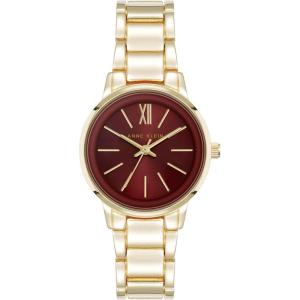 imageAnne Klein Womens Bracelet WatchGoldBurgundy