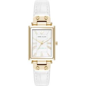 imageAnne Klein Womens Sustainable CrocoGrain Leather Strap Watch AK5152White