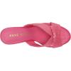 imageAnne Klein Womens Aubrie Slip On Strappy Mule SandalsPink Raffia