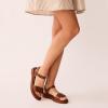 imageAnne Klein Womens Elani Flat SandalCognac