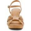 imageAnne Klein Womens Verde Heeled SandalNatural Suede