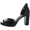 imageAnne Klein Womens VistaC Rhinestone Ankle Strap Block HeelsBlack