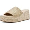 imageAnne Klein Womens Cruz Espadrille Wedge SandalLight Gold