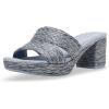 imageAnne Klein Womens Palmer Heeled SandalBlue Raffia