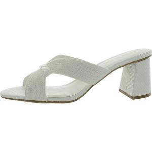 imageAnne Klein Womens Aubrie Slip On Strappy Mule SandalsWhite