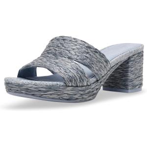 imageAnne Klein Womens Palmer Heeled SandalBlue Raffia