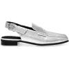 imageAnne Klein Womens Birdie Patent Penny SlingbacksSilver