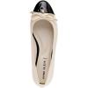 imageAnne Klein Womens LUCI Faux Leather Slip On Flat ShoesOff WhiteBlack