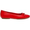 imageAnne Klein Womens LUCI Faux Leather Slip On Flat ShoesRed