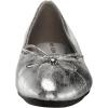 imageAnne Klein Womens LUCI Faux Leather Slip On Flat ShoesSilver