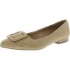 imageAnne Klein Womens AKKALEA Patent Padded Insole Ballet FlatsSand