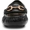 imageAnne Klein Womens Chrystie Faux Leather Driving Moccasins MoccasinsBlack Crinkle