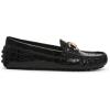 imageAnne Klein Womens Chrystie Faux Leather Driving Moccasins MoccasinsBlack Crinkle