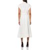 imageAnne Klein Womens Drop Sleeve Shirt DressBright White