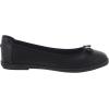 imageAnne Klein Womens Ember Faux Leather Round Toe Ballet FlatsBlackBlack
