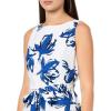 imageAnne Klein Womens Fit and Flare MidiSantorini Blue Multi