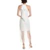 imageAnne Klein Womens Fringe Hem Halter DressBright White