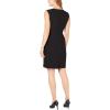 imageAnne Klein Womens Round Neck Cocktail Sheath DressAnne Black