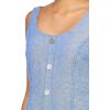 imageAnne Klein Womens Tank Dress with Button DetailSantorini BlueBrt Wht