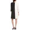 imageAnne Klein Womens Three Quarter SLV Shift with KeyholeWhite DoveAnne Black