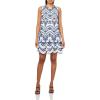 imageAnne Klein Womens Tiered Eyelet DressBrght WhtSantorini Bl