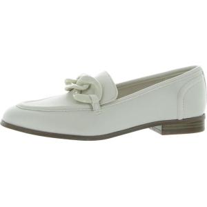 imageAnne Klein Womens Braxton Faux Leather Flat LoafersBone