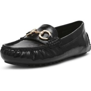imageAnne Klein Womens Chrystie Faux Leather Driving Moccasins MoccasinsBlack Crinkle