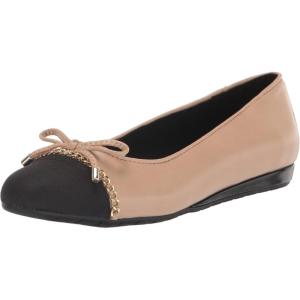 imageAnne Klein Womens Loafers Faux SuedeNudeBlack