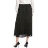 imageAnne Klein Womens Pull on Flat Frt Belt Pleated Skirt LinAnne Black