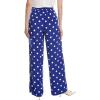 imageAnne Klein Womens Pull on High Rise Wide Leg Pant LinedSantorini BlueBrt Wht