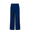 imageAnne Klein Womens High Rise Pull on Wide Leg W Button Wb DSantorini Blue