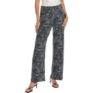 imageAnne Klein Womens High Rise Pull on Wide Wb Palazzo PantDeep SapphireBlack Diamond